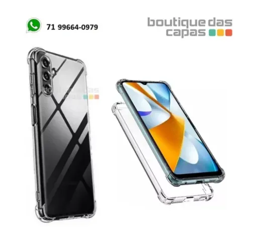 Capa case tpu borda Anti-impacto transparente Samsung galaxy A14 5g