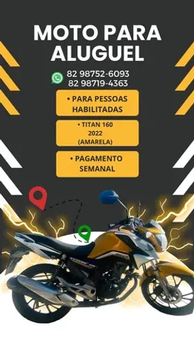Aluguel de moto / alugo moto Titan 2022
