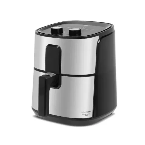 Fritadeira Air Fryer Kitchen Art Cesto Quadrado 5,7L 1500W Preta Inox