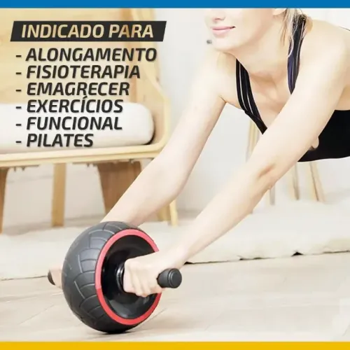 Rodas Largas Para Exercicios Físicos e fisioterapico + Tapere para Joelhos