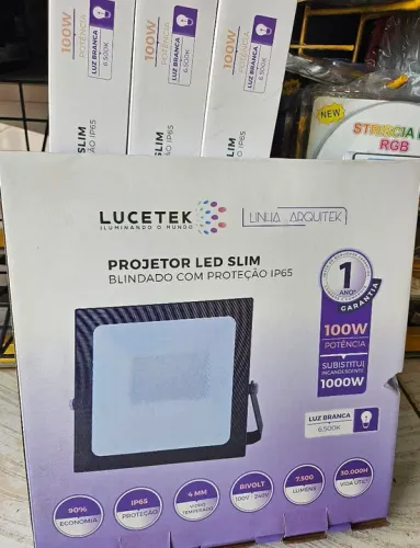 Super painel refletor LED 100w à prova d'água blindado
