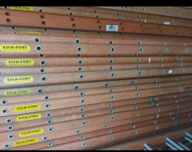 Escada de fibra extensível 6 metrôs
