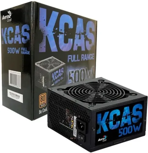 Fonte 500W Atx Kcas 80 Plus Bronze Pfc Ativo Aerocool Nova Loja Coimbra Computadores
