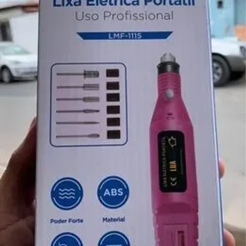 Lixa de unha elétrica com brocas
