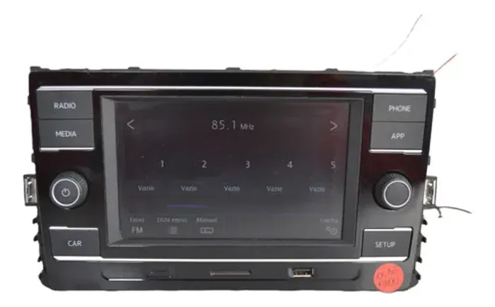 Radio Multimidia Original Vw Polo 2021 Virtus Nivus Preto