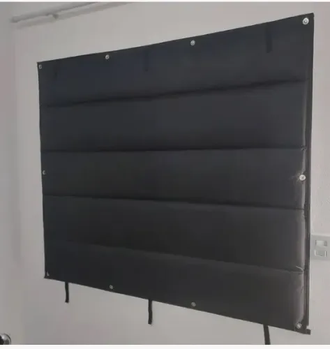Cortina Termo Acústica Blackout cor Grafite Medidas  1,40m altura  x 1,30 m largura   