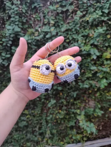 Chaveiro de Crochê Minion