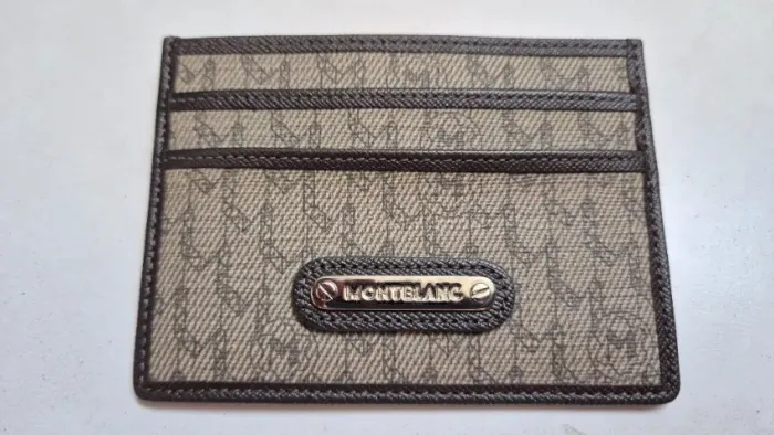 Porta documentos Montblanc signature coated canvas card holder original