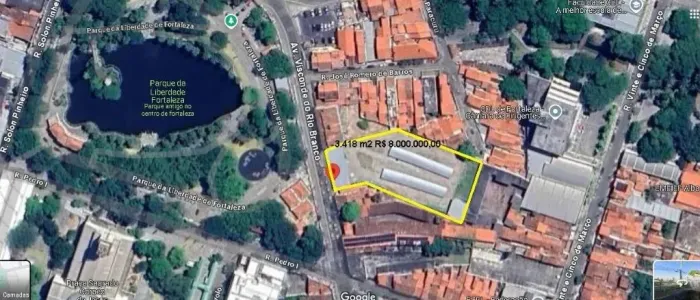 Terreno à venda, 3418 m² por R$ 8.000.000,00 - Centro - Fortaleza/CE
