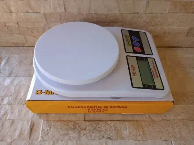 Balança Digital Precisão Cozinha 1g A 10kg + Pilhas de Brinde