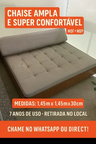Chaise Ampla e Super Confortável