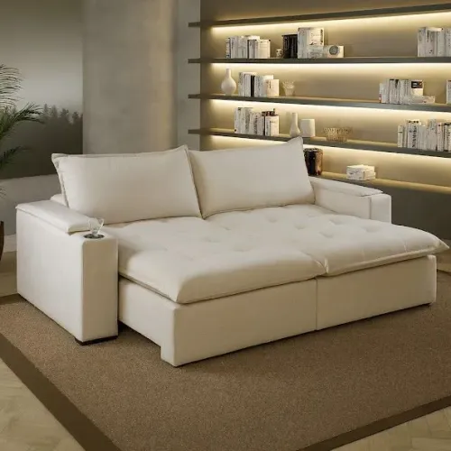 SOFÁ ALTA QUALIDADE E CONFORTO EM LINHO COM MOLAS ENSACADAS SURPREENDA-SE!! IEUTT