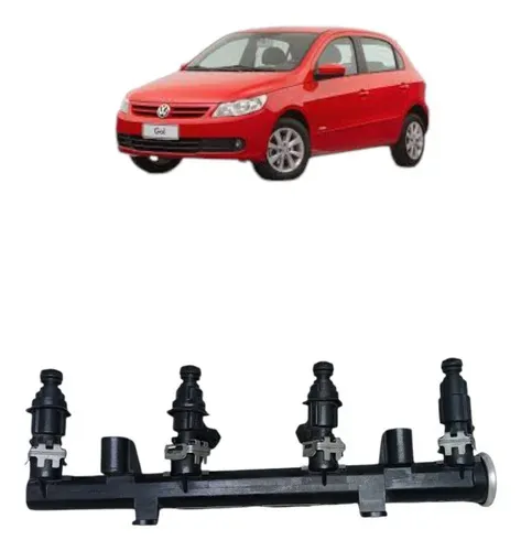 Bicos Injetor  C/flauta Gol 1.6 8v 2009 2017 Original Usado