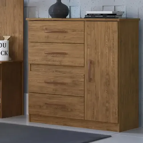 Cômoda Karla 4 Gavetas 1 Porta