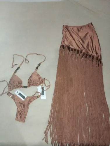 Conjunto praia marca Só Biquíni Tamanho M