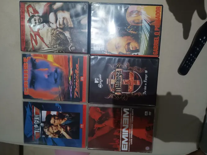 Pack DVD (Top Gun, Dias de Trovão, 300 e shows)