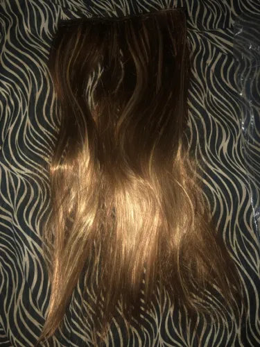 Mega Hair Castanho Claro com Mechas Loiras cabelo orgânico