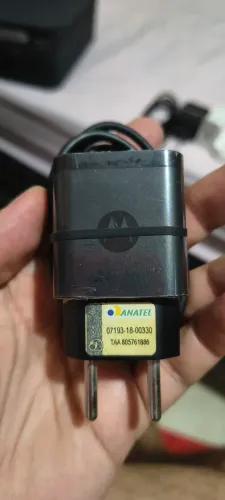Carregador Motorola original moto G9 - Cabo + fonte no plástico ainda.
