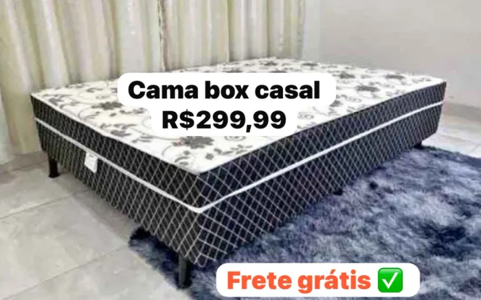 Frete Grátis !! Cama box casal ! Entrega imediata !