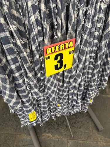 PANO DE PURO ALGODÃO, PARA LIMPEZA POR APENAS 3 reais cada unidade.