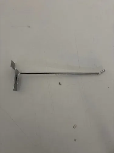 Gancho cromado 20cm Para Painel Canaletado