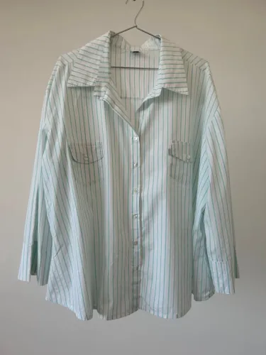 Camisa listrada feminina vintage