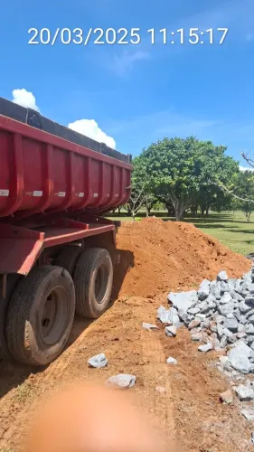  Aterro, Areia, Brita O, e Brita 1 pó de Brita e retirada de entulhos 