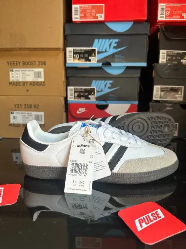 Sneaker Adidas Samba Branco - tamanho 38BR, original (455)