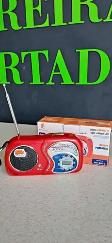 Rádio AM/FM/TV com Relógio LCD Mondial HS-2019