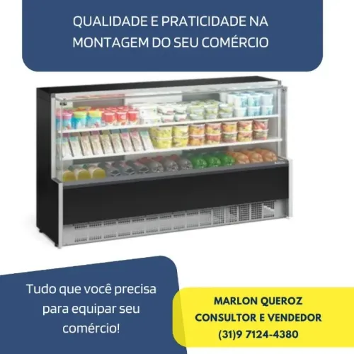 Balcão Refrigerado 2 Placas Gelopar Novo 2 Metros