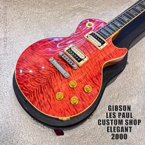 GUITARRA GIBSON / LES PAUL CUSTOM SHOP / ELEGANT / RED QUILTED MAPLE / 2000