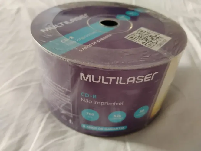 Kit 50 CD-R Multilaser 700MB 52x l