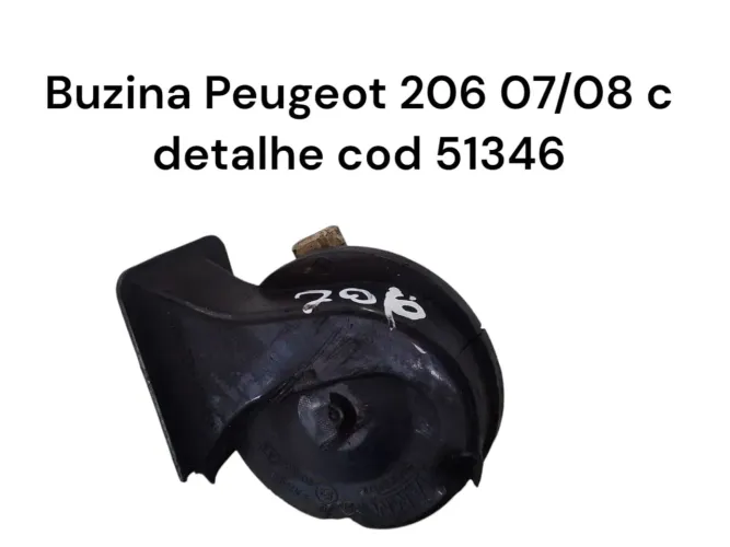Buzina Peugeot 206 07/08 - Detalhe