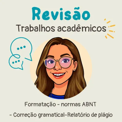 Faço correção, revisão de trabalhos, apresentações