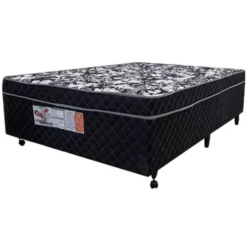 Cama Box Conjugado Casal Valência D33 Preto
