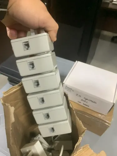 Kit 20 microfiltro ADSL com tomadinha