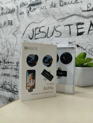MICROFONE PROFISSIONAL DE LAPELA PARA GRAVAÇÃO - NOVO 
