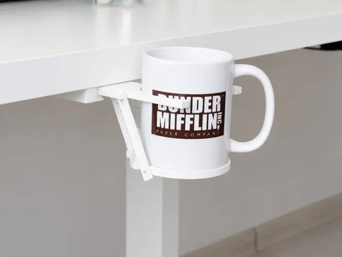 SUPORTE RETRÁTIL PORTA CANECA PARA MESA