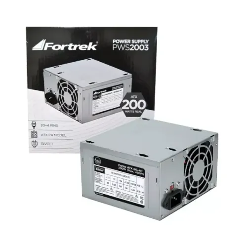Fonte ATX Fortrek 200w Pws-2003 20+4P