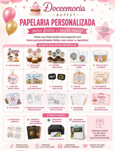 Papelaria personalizada