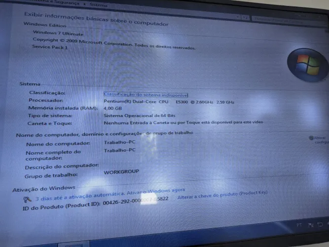 Pc para trabalhar 