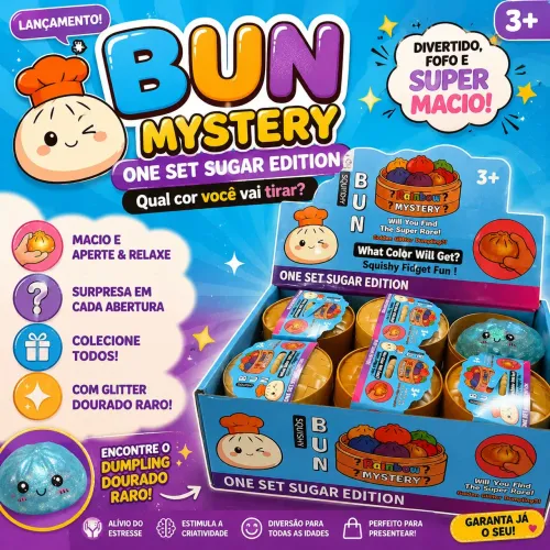 Brinquedo Anti Estresse SQUISHY Caixa Misteriosa 