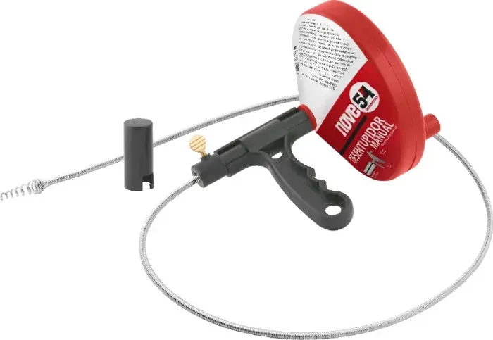Desentupidor manual, com mola, NOVE54