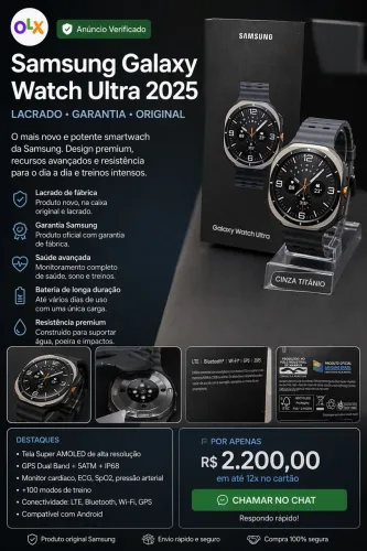 Samsung Galaxy Watch Ultra 2025 - Novo Lacrado