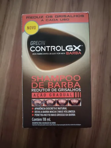 Shampoo de barba redutor de grisalhos tonalizador Grecin ControlGX