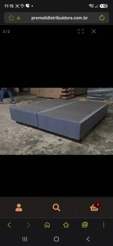 Base Duro Spring 158X198X30 Cor Azul PLUMATEX