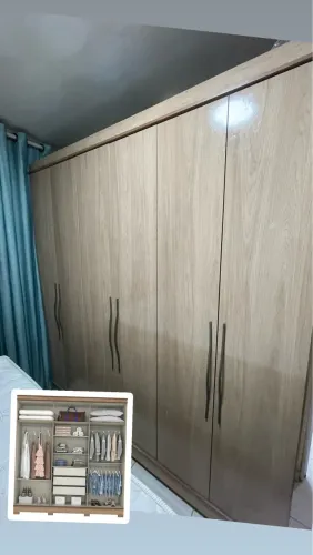 Guarda roupa 6 portas com 3 gavetas
