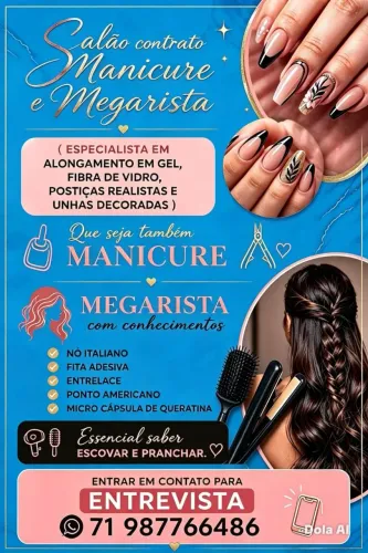 Nail designer & Cabeleireiras megarristas