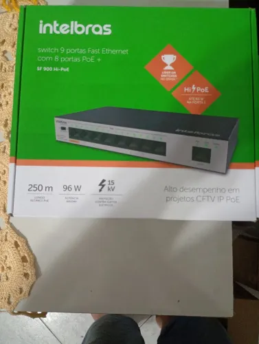 Switch novo 9 portas POE intelbras