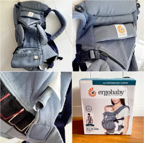 Canguru ERGOBABY Omni 360 Cool Air Mesh - NA CAIXA, perfeito estado!
